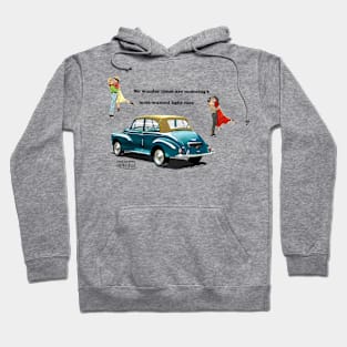 MORRIS MINOR CONVERTIBLE - advert Hoodie